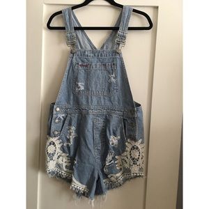 LF One of a kind denim overalls